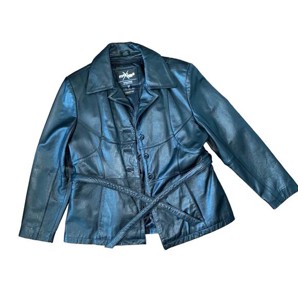 Wilson Leather Maxima Thinsulate Ultra Insulation Leather Jacket Large Black - Picture 1 of 11